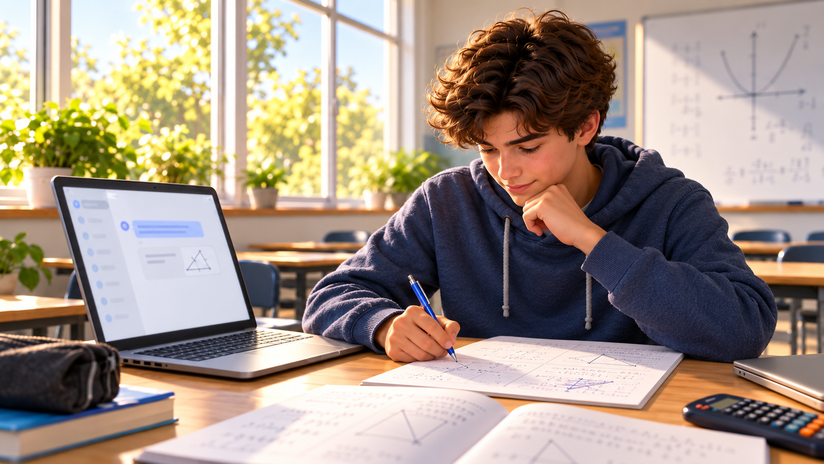 GPT Tutor 先嘗試、再提示、再作答的互動示意。